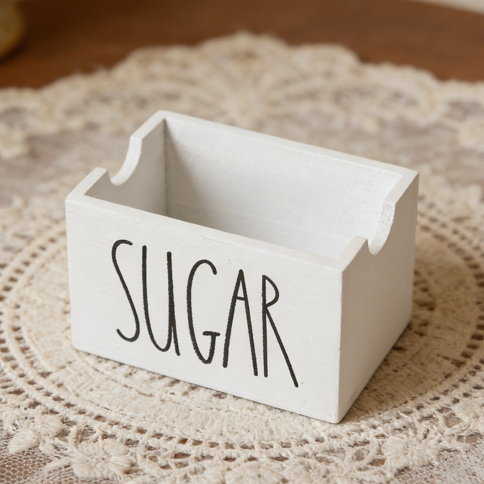 Coffee Tea Sugar - Sugar Container Lid Spoon Vintage Kitchen