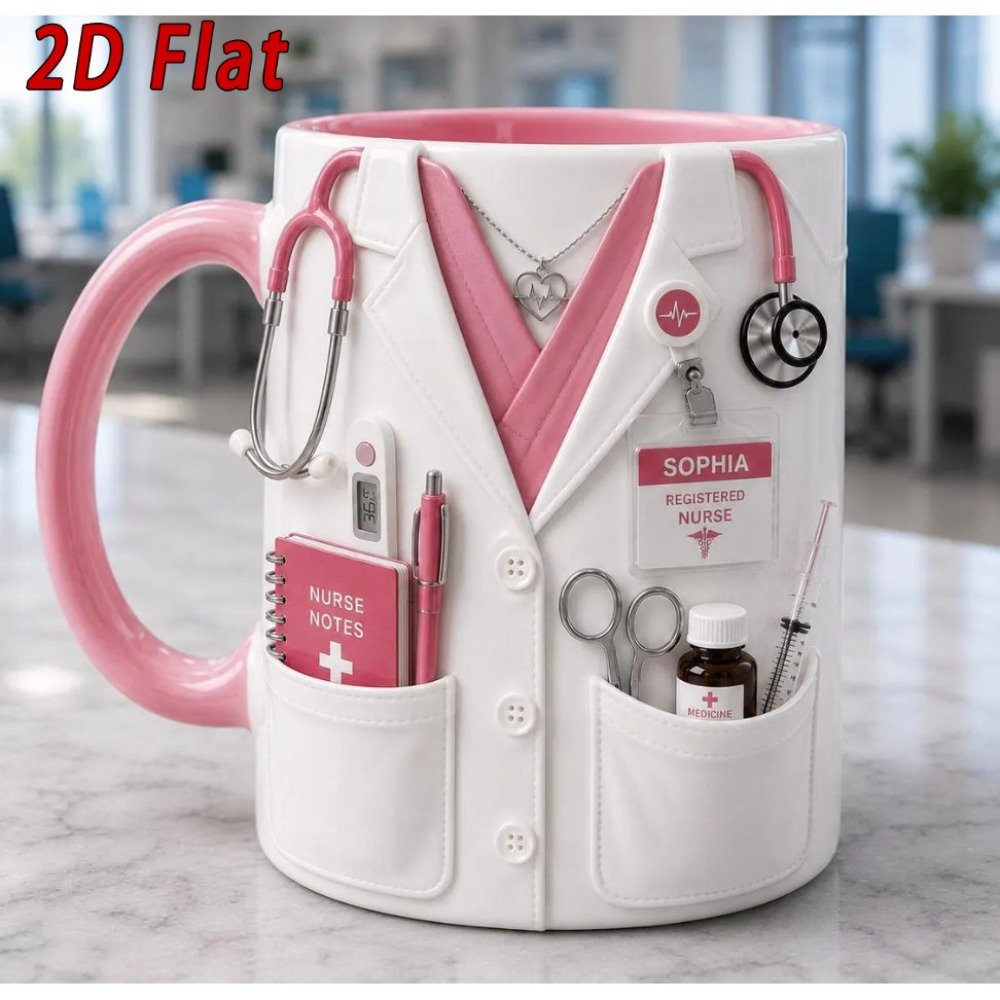 Custom Name Nurse Mug 11oz Cer - Coffee Tea Name recension och pris