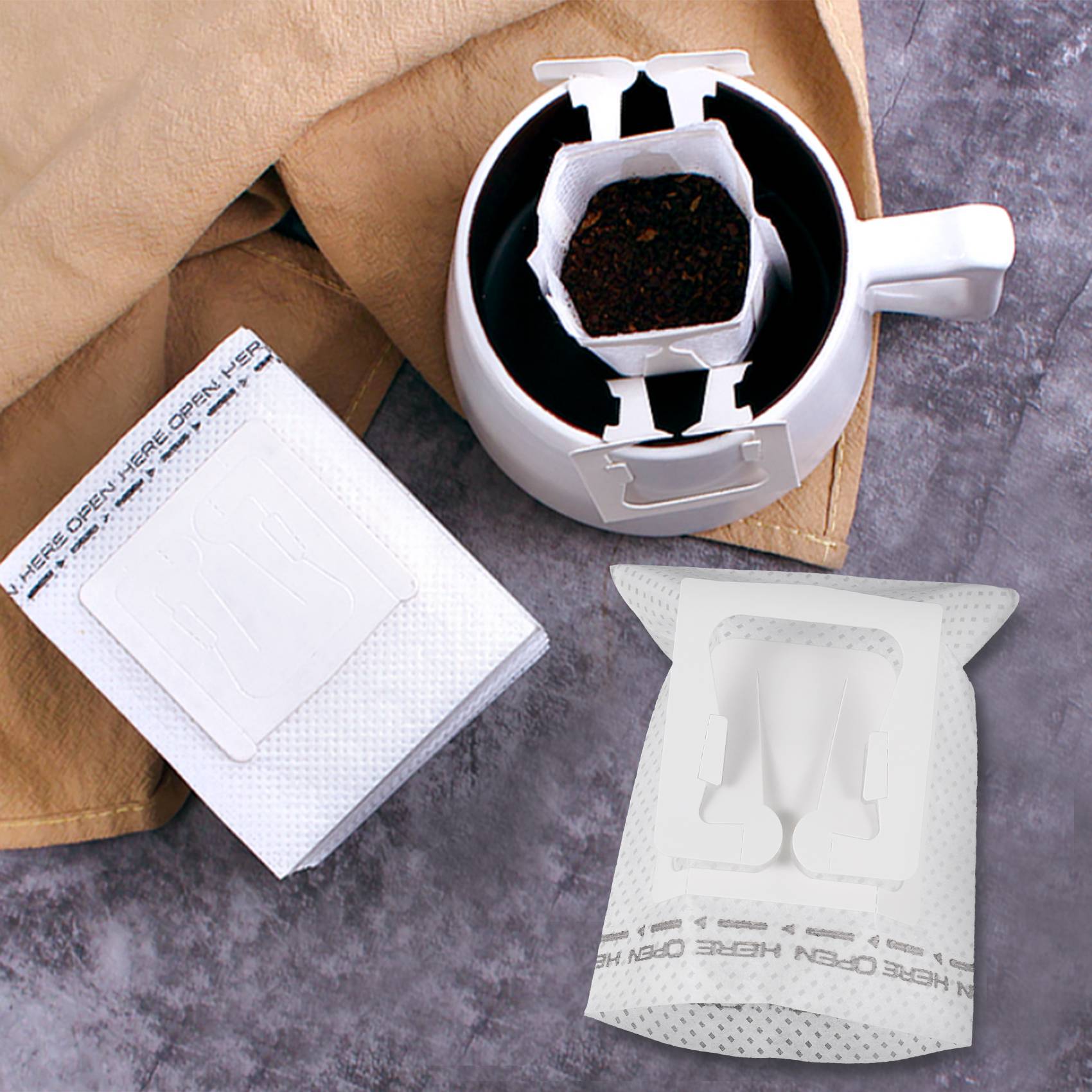 50Pcs / Pack Drip Coffee Filte - Coffee Tea & Jane recension och pris