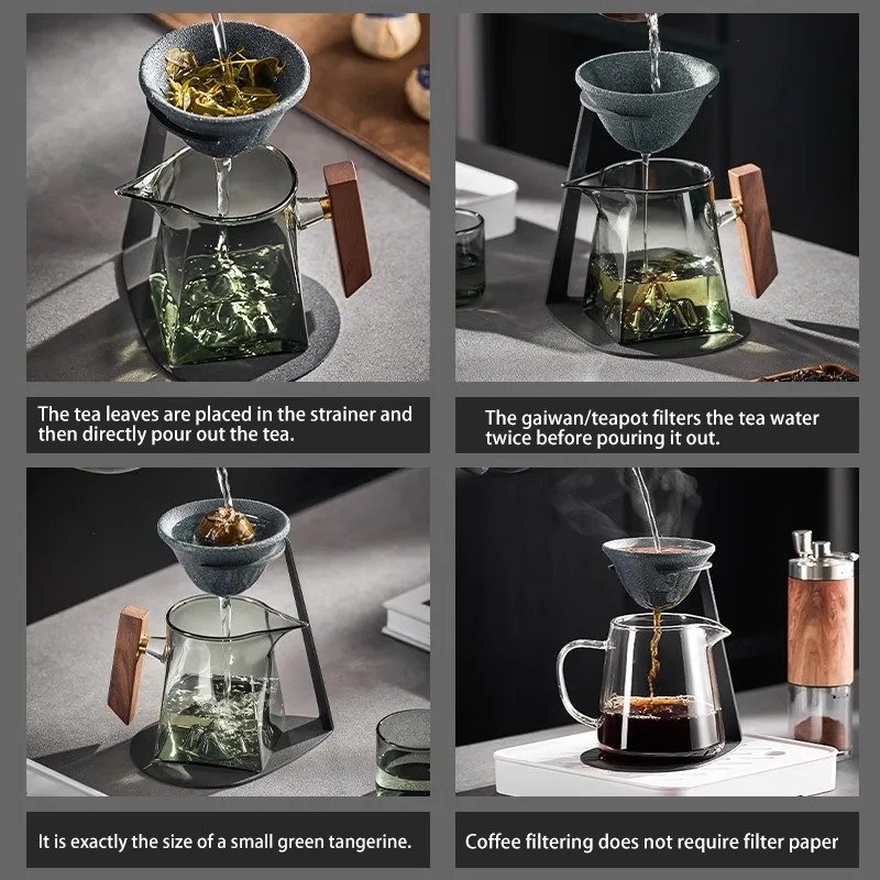 Heat Resistant Ceramic Micropo - Coffee Tea And Sugar Set recension och pris