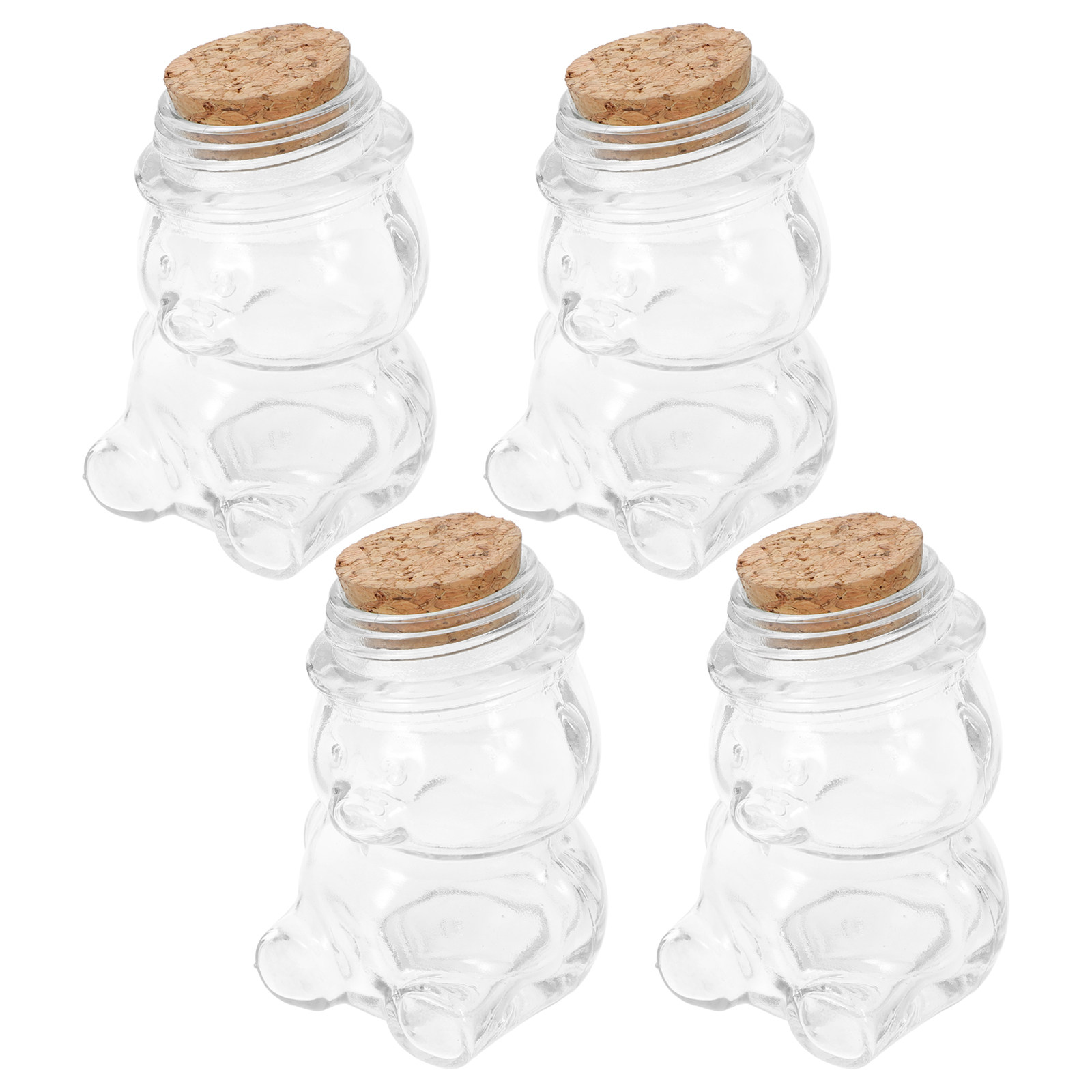 4Pcs Transparent Glass Candy J - Coffee Tea And Sugar Set recension och pris