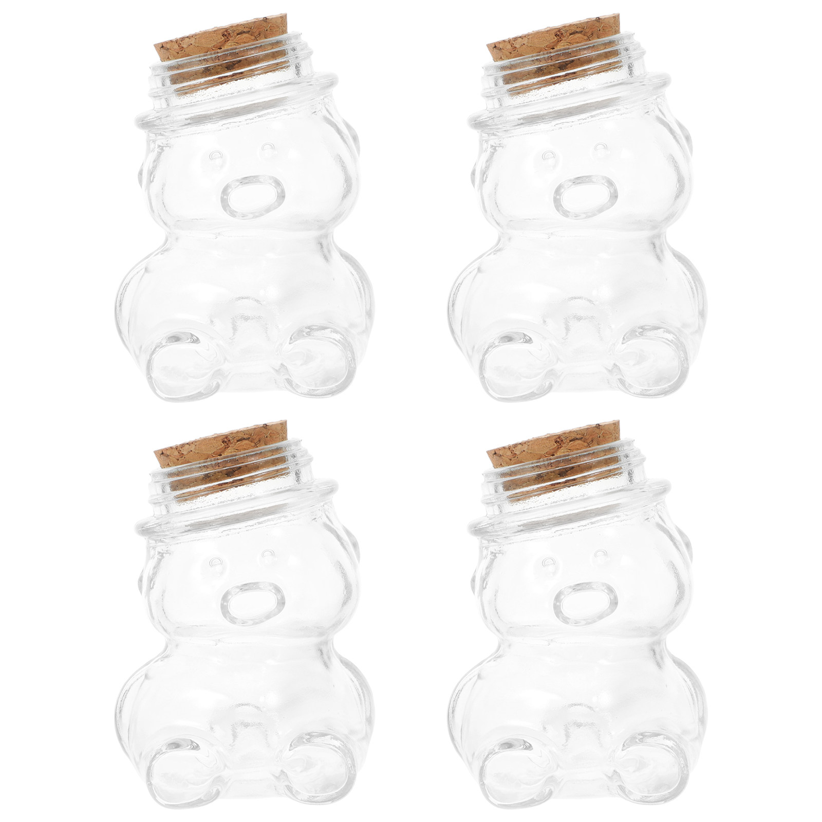 4Pcs Transparent Glass Candy J - Coffee Tea And Sugar Set recension och pris