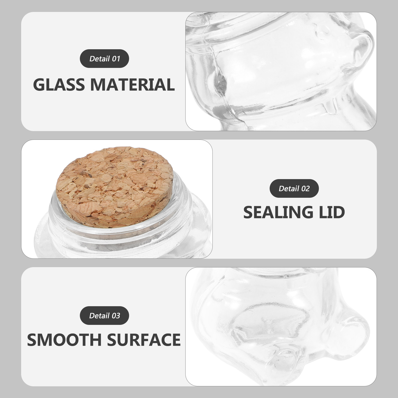 4Pcs Transparent Glass Candy J - Coffee Tea And Sugar Set recension och pris